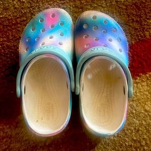 Toddler girl crocs size 10.
